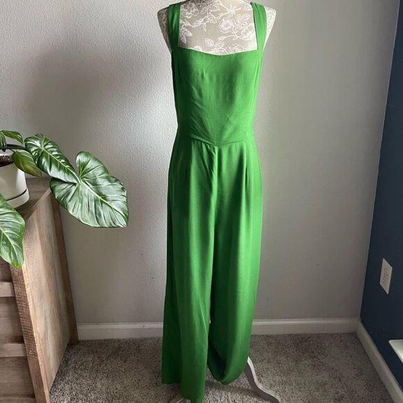 Reformation Alva Jumpsuit in Kelly Green - Picture 1 of 11